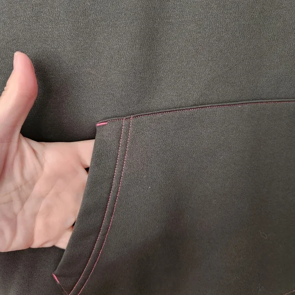 Under Armour Women's Small Hoodie Brown Pink Logo Pullover Sweatshirt - Picture 2 of 7